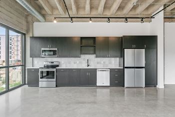 Dark kitchen cabinets (apartments)
